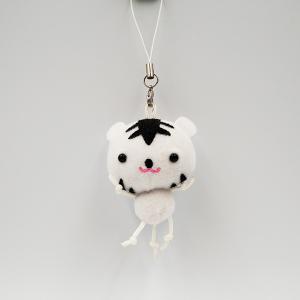 milkyzoo ホワイトタイガー プチマスコット ストラップ 動物園 グッズ アニマル タイガー キーホルダー ぬいるぐみ 可愛い お土産 プレゼント