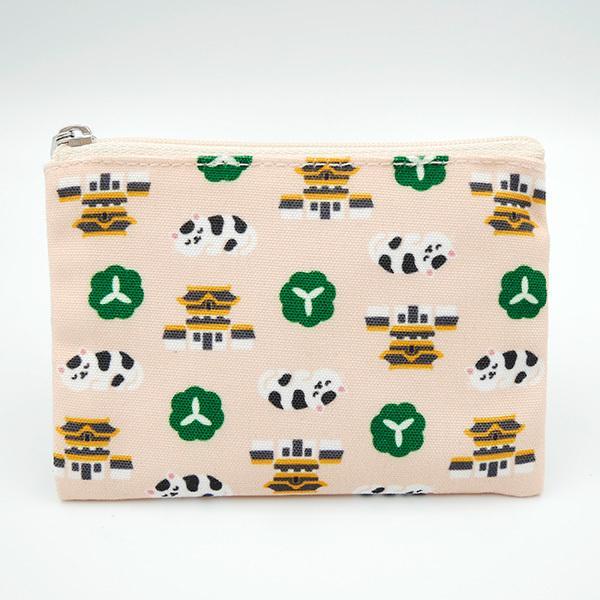 日光限定 眠り猫ミニポーチ　栃木 日光 日光東照宮 眠り猫 陽明門 ネコ 猫 可愛い グッズ お土産...