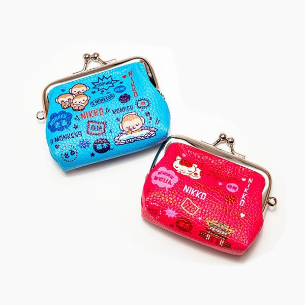 日光限定 がま口財布 ポップ柄 (三猿・眠り猫)　小銭入れ 財布 栃木 日光 日光東照宮 お土産 ご...