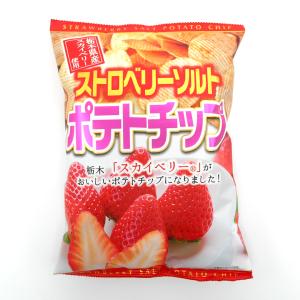 ストロベリーソルトポテトチップ 栃木限定 いちご スカイベリー ご当地 お土産 お菓子 ポテトチップス 限定 シリーズ ギフト 箱買い 有名 絶品 お取り寄せ｜お土産ショップ永井園