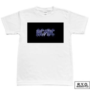 Tシャツ AC/DC バンドT ロック パロディ 半袖｜omiyagekoji