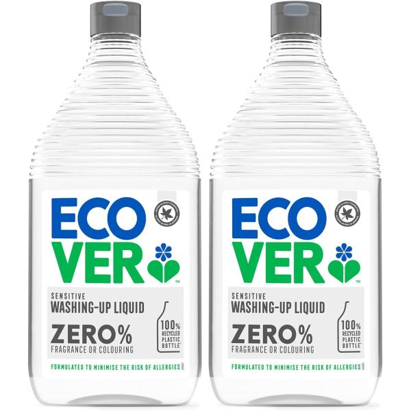 エコベール 食器用洗剤 ECOVER ゼロ 詰め替え用 無香料・無着色 950ml×2個 大容量 手...