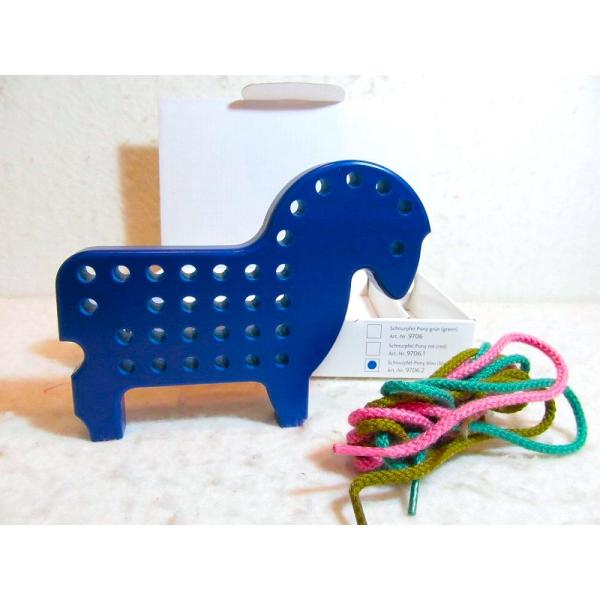 ネフ社　ひも通しポニー　青  【ラッピング包装無料】