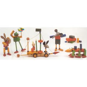 木のおもちゃ ドイツ 木製 知育玩具 ケルナースティック・ベーシック【木箱入り】