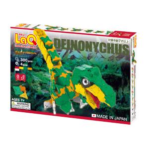 【ポイント10倍！】ラキュー・ダイナソーワールド・ディノニクス（LaQ・Dinosaur World・DEINONYCHUS) 　ラッピング無料｜omochanokunioz