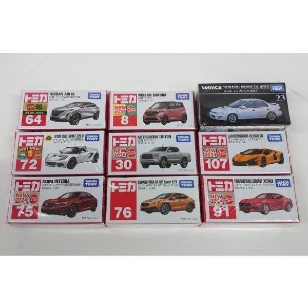 トミカ9個セット！ (ロータスエリーゼ スポーツ 220 II 初回特別仕様・ 日産 アリア 初回特...