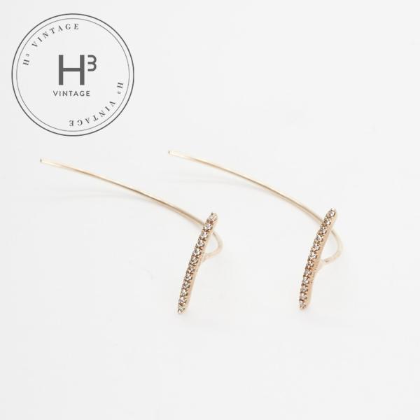 ヒロタカ Hirotaka Trapeze ピアス イヤリング K10 イエローゴールド イエローゴ...
