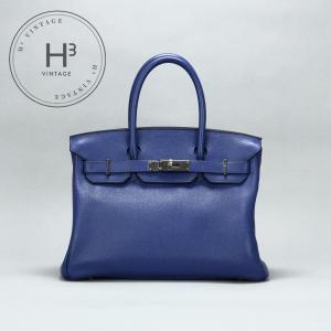 HERMES（エルメス） ヴィクトリア35 □R刻 ブルーパラダイス トリヨン