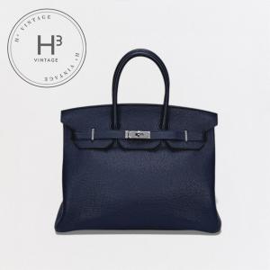 エルメス HERMES バーキン35 バーキン 35 バッグ トートバッグ トゴ ブルーニュイ Bleu Nuit ネイビー Navy 紺 シルバー金具