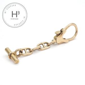 エルメス HERMES シェーヌダンクル キーケース キーアクセサリー 750 ゴールド