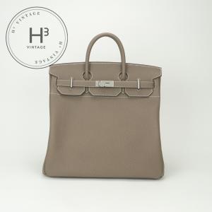 エルメス HERMES オータクロア40 オータクロア 40 バッグ トートバッグ トゴ エトゥープ Etoupe グレー Gray シルバー金具