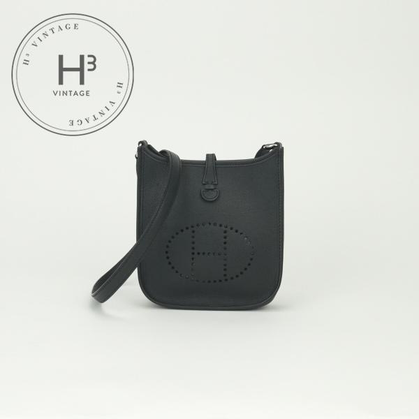 エルメス HERMES エブリンTPM バッグ ショルダーバッグ エプソン ノワール Noir ブラ...