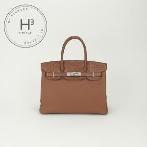 エルメス HERMES バーキン30タッチ バーキン 30 タッチ バッグ トートバッグ トゴ アリゲーターマット ゴールド Gold