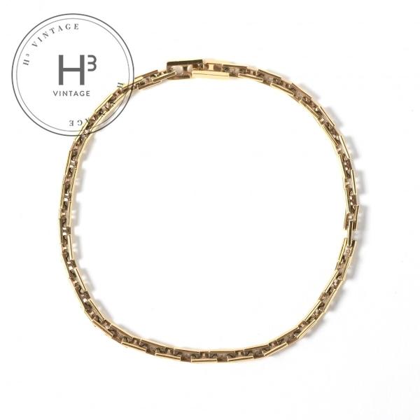 エルメス HERMES ヘラクレス ヘラクレス ブレスレット バングル カフ 750YG 金