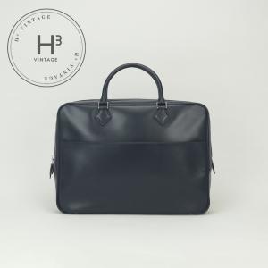 エルメス HERMES プリュムドッグ38 プリュムドッグ 38 バッグ トートバッグ ボックスカーフ ブルーインディゴ Blueindigo