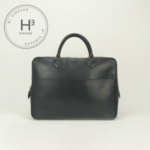 エルメス HERMES プリュムドッグ38 プリュムドッグ 38 バッグ ビジネスバッグ ブリーフケース ボックスカーフ ノワール
