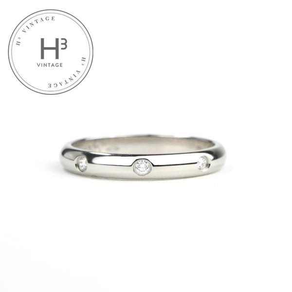 カルティエ Cartier ウェディングリング　幅2.6mm　ダイヤモンド3石 1895ウェディング...