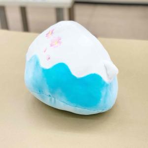 ふじぽん ふわふわ和みクッション ブルーの詳細画像1