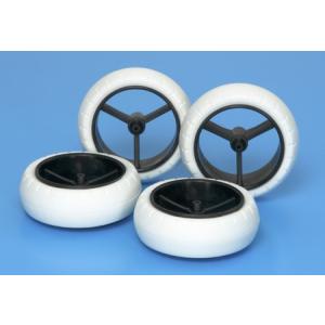 ミニ四駆 15239 中空ゴム小径タイヤ(ホイール付) : おもちゃの