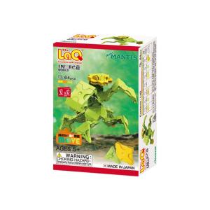 LaQラキュー　インセクトワールドミニ　ミニカマキリ　６４ピース　知育玩具　日本製パズルブロック