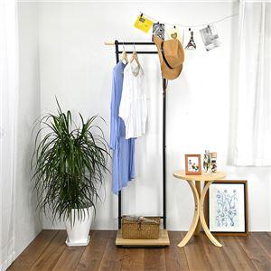 アジアン家具 籐 ラタンハンガーラック 上棚付ワイドラック 巾120cm