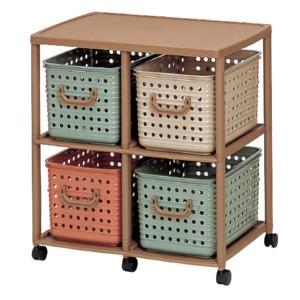 スリムバスケットラック/衣類収納 【4W型】 66×44.5×69.8cm日本製 スリムバスケットラック 衣類収納 4W型 66×44.5×69.8cm 日本製