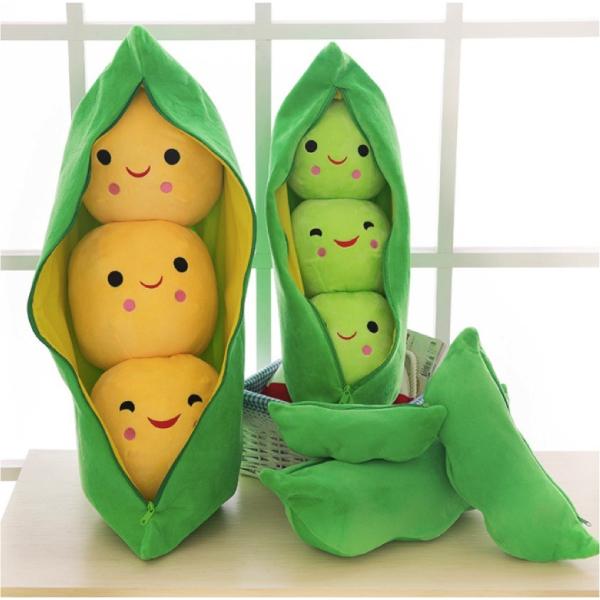 クッション おしゃれ  抱き枕 ぬいぐるみ かわいい 萌えお豆ちゃん えんどう豆 インテリア 可愛い...