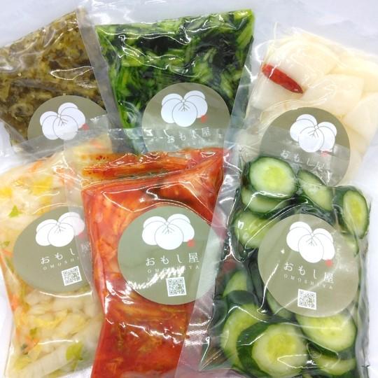 王道6種(各200g入)/ 大根漬 胡瓜漬 白菜切漬 白菜上キムチ漬 刻み京菜漬 刻み田舎しば漬  ...