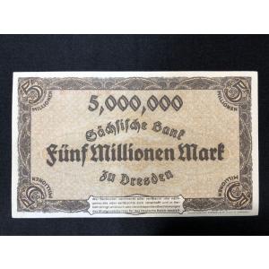 500万マルク ドイツ インフレ紙幣 インフレ 実物 ハイパーインフレ