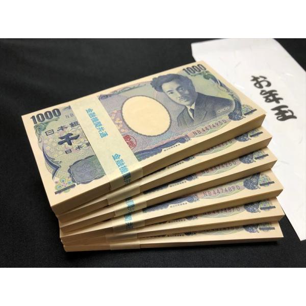 お年玉袋 6枚付き E 1000円 札束 6束 ダミー ドッキリ