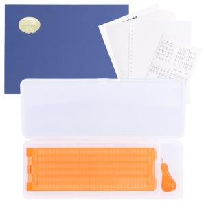 点字器 n632 視覚障害者 道具 点字器具セット 小型 6行32マス仕様