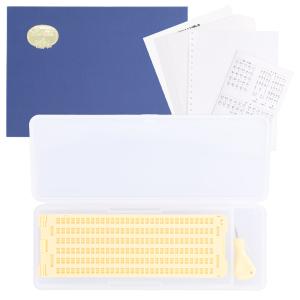 点字器 点字用紙 10枚 視覚障害者 6行32マス 点字 小型点字器