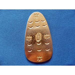 上杉牛舌大判 金属製 レプリカ 上杉謙信