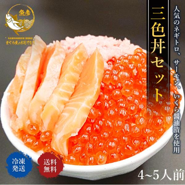 ＼対象商品2個購入で500円引／海鮮三色丼 ネギトロ いくら サーモン ギフト いくら ねぎとろ プ...