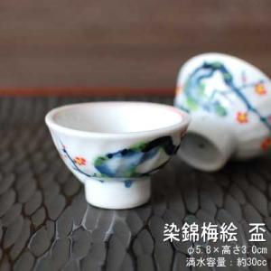 染錦梅絵 盃(単品) /うぐいす 美濃焼(岐阜県)/