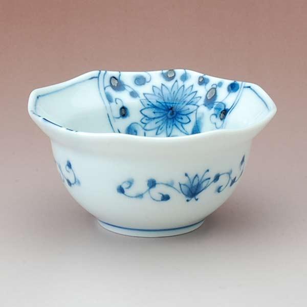花伊万里 八角珍味鉢 藍凛堂 / 食器 珍味鉢 豆鉢 つまみ鉢 一品鉢 八角形 染付 美濃焼