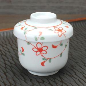 花赤絵 むし碗 / 食器 茶碗蒸し 蒸碗 蓋物...の詳細画像1