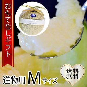おもてなしギフト 進物用マスクメロン 名倉メロン農場 メロン職人名倉正司が育てた一木一果の進物用ギフトのマスクメロン Mサイズ