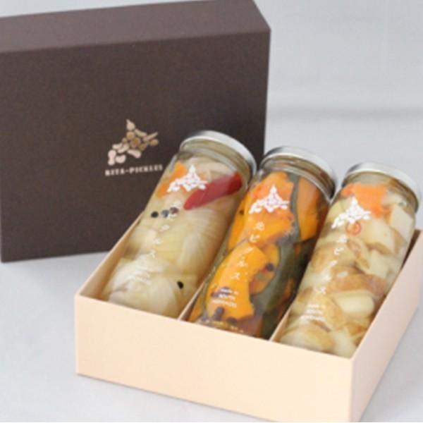 ロカラ 北ピクルス 3種ギフトセット(化粧箱付)北海道代表野菜セット おもてなしギフト
