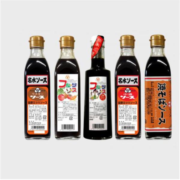 おもてなしギフト いもフライソース 佐野の老舗 早川食品 ミツハソースの自分の味のソースを作れる５本...