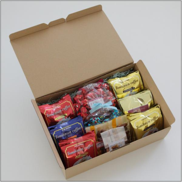 おもてなしギフト コーヒー豆 富山県魚津の毎日焙煎するとみかわ珈琲のドリップコーヒーパックとチョコ＆...