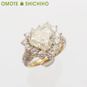 750 スクエア ダイヤモンド リング 指輪 #12 12号 K18 18金 YG  