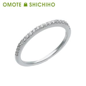 agete（アガット） ハーフエタニティ V字 リング ダイヤモンド 0.06ct