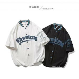 ダンス衣装 メンズ ベースボールシャツ 野球シ...の詳細画像5