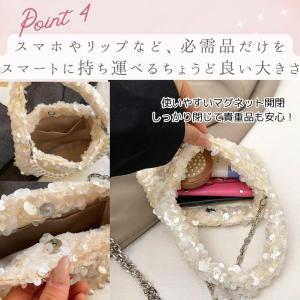 スパンコール バッグ パーティーバッグ レディ...の詳細画像4