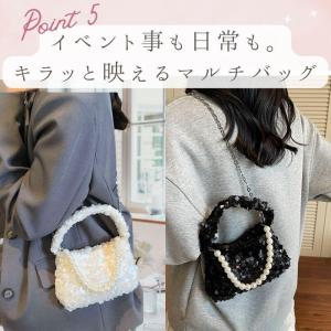 スパンコール バッグ パーティーバッグ レディ...の詳細画像5