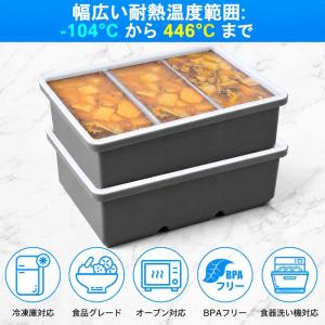 製氷皿 製氷器 2個セット シリコン冷凍トレイ...の詳細画像5
