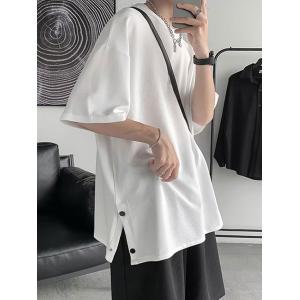 メンズ Tシャツ 半袖 ビッグシルエット オー...の詳細画像2