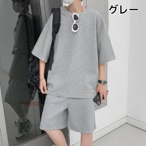 ジャージ 上下セット メンズ 半袖 短パン セ...の詳細画像5