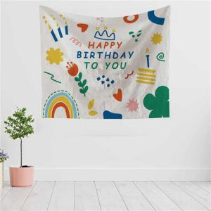 誕生日 タペストリー Happy Birthd...の詳細画像1